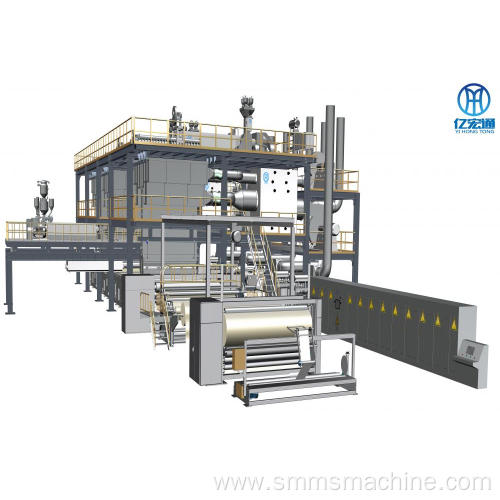 Non-woven fabric slitting and rewinding machine